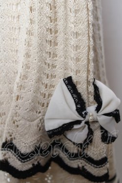 画像3: axes femme / 袖リボンカーディガン  生成り Y-25-12-13-061-AX-TO-SZ-ZY