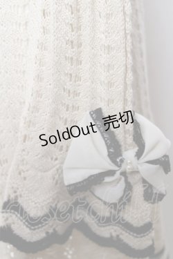 画像3: axes femme / 袖リボンカーディガン  生成り Y-25-12-13-061-AX-TO-SZ-ZI