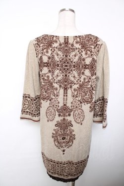 画像2: axes femme / プリントチュニック  ベージュ Y-25-12-13-064-AX-OP-SZ-ZY