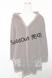 axes femme / フード付きライン入りリボンカーディガン M 茶 Y-25-12-13-065-AX-TO-SZ-ZY