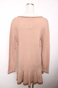 画像2: axes femme / ライン入りリボン付カーデ M アワピンク Y-25-12-13-066-AX-TO-SZ-ZY