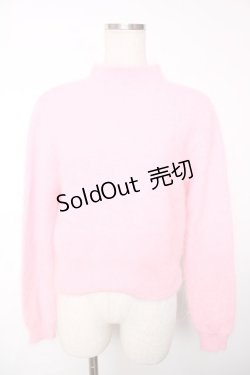 画像1: HONEY MI HONEY / バックオープンニット F ピンク Y-25-12-13-078-LO-TO-SZ-ZY