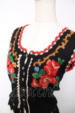 画像3: Jane Marple / ニットベスト M 黒 Y-25-12-13-080-JM-TO-SZ-ZY