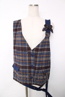 画像1: Princess Chronicles / 秘密探偵のリボンベスト XXＬ 紺 Y-25-12-13-084-PU-TO-SZ-ZY