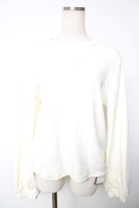 Amavel / ベロアチャイナトップス F アイボリー Y-25-12-13-089-CA-TO-SZ-ZY