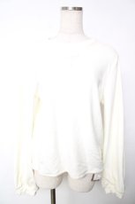 画像1: Amavel / ベロアチャイナトップス F アイボリー Y-25-12-13-089-CA-TO-SZ-ZI (1)