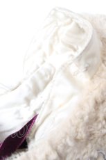 画像3: Jane Marple / ファーカラーのカーディガン M ワイン Y-25-12-13-090-JM-TO-SZ-ZT516 (3)