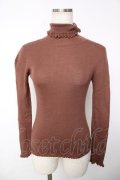 Emily Temple cute / ハイネックリブニット  ブラウン Y-25-12-13-091-ET-TO-SZ-ZY