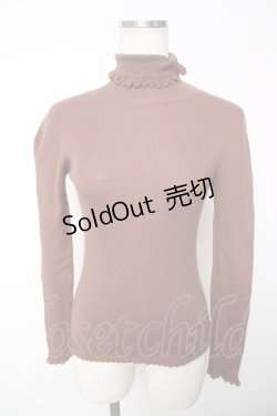 画像1: Emily Temple cute / ハイネックリブニット  ブラウン Y-25-12-13-091-ET-TO-SZ-ZY