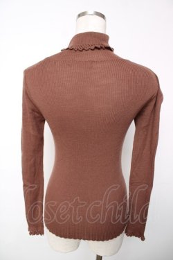 画像2: Emily Temple cute / ハイネックリブニット  ブラウン Y-25-12-13-091-ET-TO-SZ-ZY