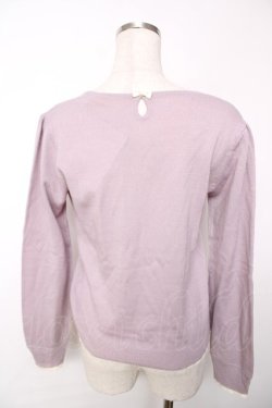 画像2: F i.n.t / リボン付ニットトップス F ラベンダー Y-25-12-13-094-CA-TO-SZ-ZY