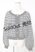 Dear My Love / ツイード柄ショート丈ニットカーディガン LL 黒 Y-25-12-13-097-EL-TO-SZ-ZY