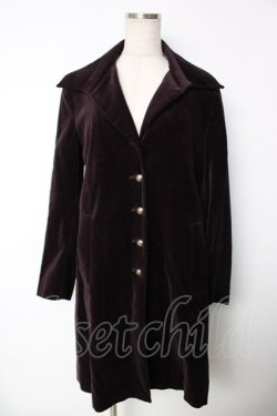 画像1: Jane Marple Dans Le Salon / 別珍コート M パープル Y-25-12-13-101-JM-CO-SZ-ZY