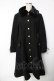 画像1: axes femme / ファー襟フィッシュテールコート  黒 Y-25-12-13-104-AX-CO-SZ-ZY (1)