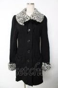 PEACE NOW / レオパードファーコート M 黒 Y-25-12-13-105-PU-CO-SZ-ZY
