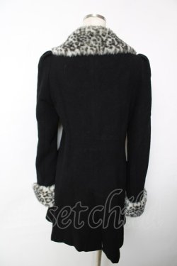 画像2: PEACE NOW / レオパードファーコート M 黒 Y-25-12-13-105-PU-CO-SZ-ZY