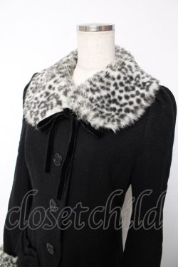 画像3: PEACE NOW / レオパードファーコート M 黒 Y-25-12-13-105-PU-CO-SZ-ZY