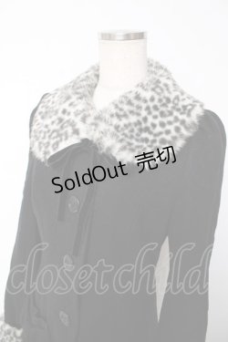 画像3: PEACE NOW / レオパードファーコート M 黒 Y-25-12-13-105-PU-CO-SZ-ZY