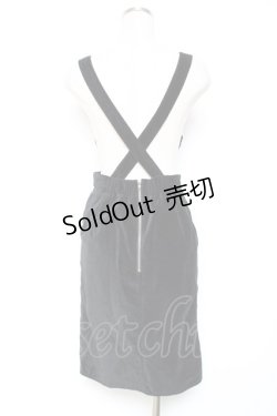 画像2: Honey Cinnamon / ハートエプロンジャンスカ F 黒×白 Y-25-12-13-107-LO-OP-SZ-ZS