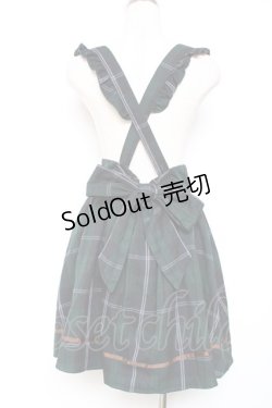 画像2: Amavel / サスペンダーチェックスカート M グリーン Y-25-12-13-108-CA-SK-SZ-ZY