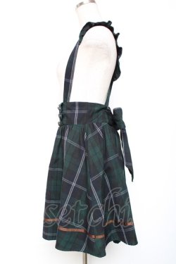 画像3: Amavel / サスペンダーチェックスカート M グリーン Y-25-12-13-108-CA-SK-SZ-ZY