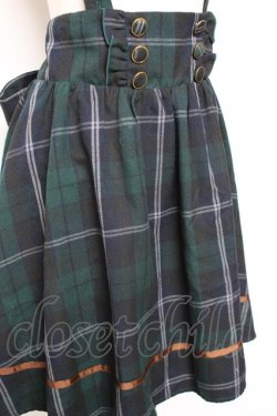 画像5: Amavel / サスペンダーチェックスカート M グリーン Y-25-12-13-108-CA-SK-SZ-ZY