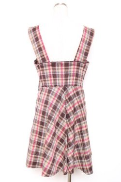 画像3: F i.n.t / チェックジャンパースカート F ブラウン Y-25-12-13-109-CA-OP-SZ-ZY