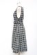 画像2: axes femme POETIQUE / ベルト付きチェックジャンパースカート M 黒 Y-25-12-13-110-AX-OP-SZ-ZY (2)