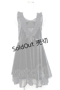 axes femme / ベロアサーキュラーチュニック M 黒 Y-25-12-13-111-AX-OP-SZ-ZI