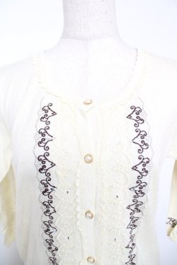 画像3: axes femme / 刺繍カーディガン M 生成り Y-25-12-13-012-AX-TO-SZ-ZY