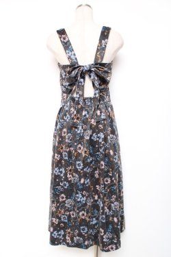 画像2: axes femme / ベロアジャンドレワンピース M カーキ Y-25-12-13-113-AX-OP-SZ-ZY