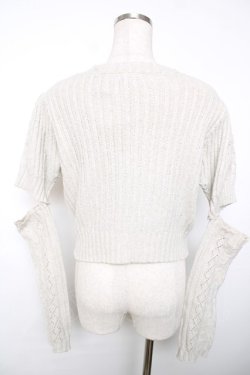 画像2: axes femme POETIQUE / アームウォーマー付ニットプルオーバー M キナリ Y-25-12-13-013-AX-TO-SZ-ZY