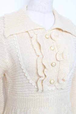 画像3: axes femme / 襟付ニットワンピース  キナリ Y-25-12-13-119-AX-OP-SZ-ZY