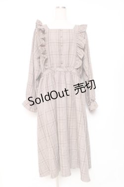 画像1: m petit by misako / チェックワンピース 3L 中茶 Y-25-12-13-120-LO-OP-SZ-ZY