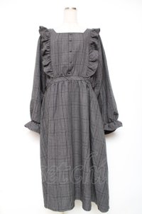 m petit by misako / チェックワンピース 3L 中灰 Y-25-12-13-121-LO-OP-SZ-ZY