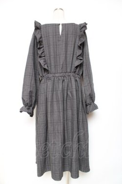 画像2: m petit by misako / チェックワンピース 3L 中灰 Y-25-12-13-121-LO-OP-SZ-ZY