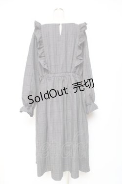 画像2: m petit by misako / チェックワンピース 3L 中灰 Y-25-12-13-121-LO-OP-SZ-ZY