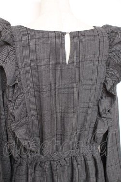 画像3: m petit by misako / チェックワンピース 3L 中灰 Y-25-12-13-121-LO-OP-SZ-ZY