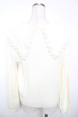 画像2: axes femme / ビッグ襟ニットカーデ  キナリ Y-25-12-13-014-AX-TO-SZ-ZY