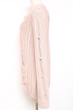 画像2: Ank Rouge / ロングニットカーディガン M ピンク Y-25-12-13-122-CA-TO-SZ-ZY