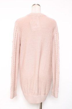 画像3: Ank Rouge / ロングニットカーディガン M ピンク Y-25-12-13-122-CA-TO-SZ-ZY