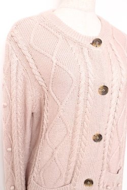 画像4: Ank Rouge / ロングニットカーディガン M ピンク Y-25-12-13-122-CA-TO-SZ-ZY