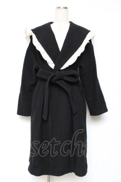 画像1: MILK / Palaceガウンコート  ブラック Y-25-12-13-123-ML-CO-SZ-ZY