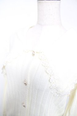 画像3: axes femme / ビッグ襟ニットカーデ  キナリ Y-25-12-13-014-AX-TO-SZ-ZY