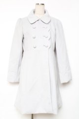 axes femme POETIQUE / スカラップ丸襟コート  サックス Y-25-12-13-125-AX-CO-SZ-ZY