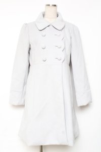 axes femme POETIQUE / スカラップ丸襟コート  サックス Y-25-12-13-125-AX-CO-SZ-ZY