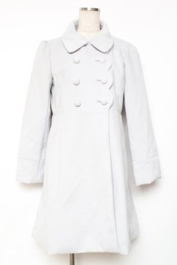 画像1: axes femme POETIQUE / スカラップ丸襟コート  サックス Y-25-12-13-125-AX-CO-SZ-ZY