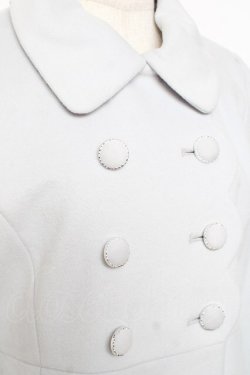 画像4: axes femme POETIQUE / スカラップ丸襟コート  サックス Y-25-12-13-125-AX-CO-SZ-ZY