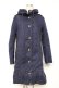 画像1: Franche Lippee / 裏ボアフード付きAラインコート M 紺 Y-25-12-13-128-LO-CO-SZ-ZY (1)