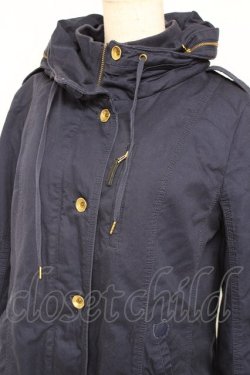 画像3: Franche Lippee / 裏ボアフード付きAラインコート M 紺 Y-25-12-13-128-LO-CO-SZ-ZY